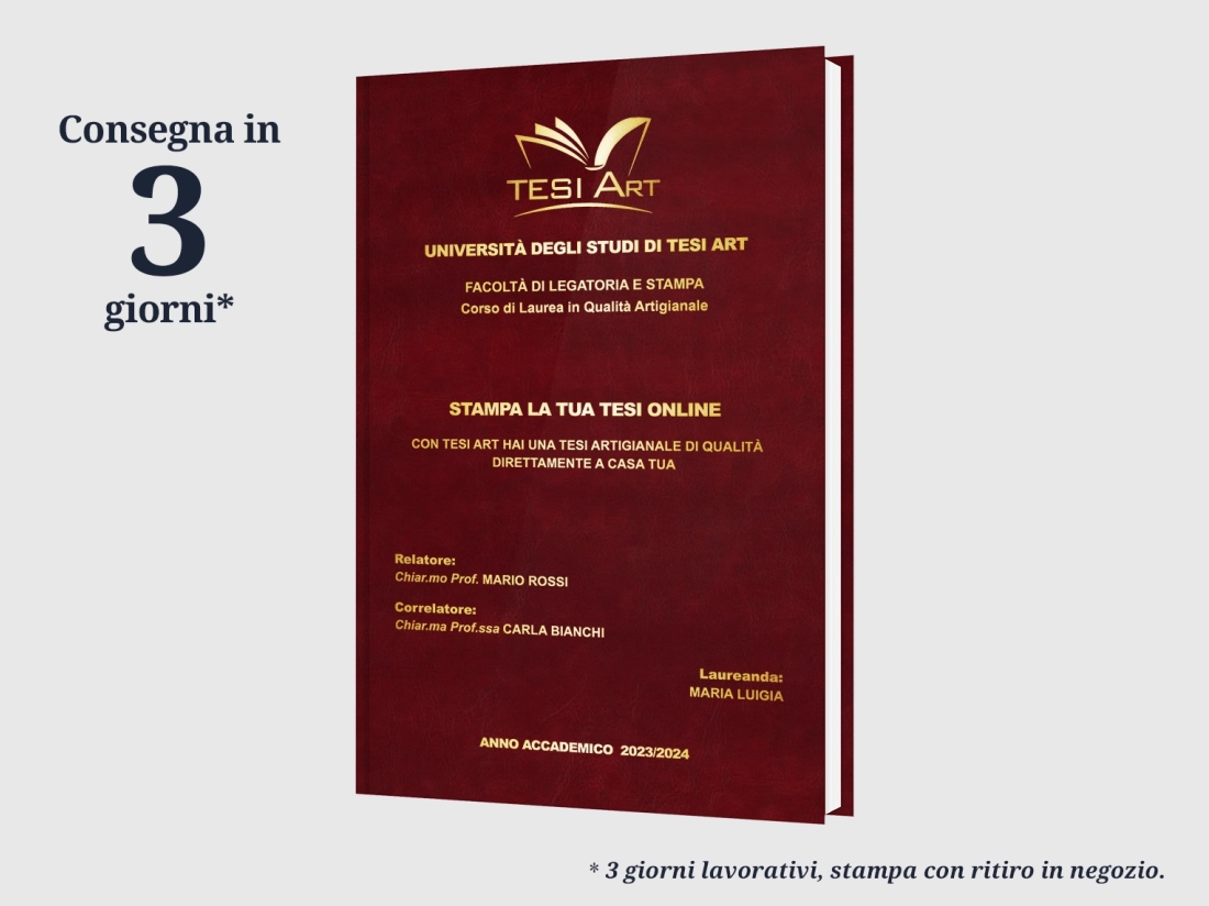 COPERTINA RIGIDA TERMOIMPRESSA